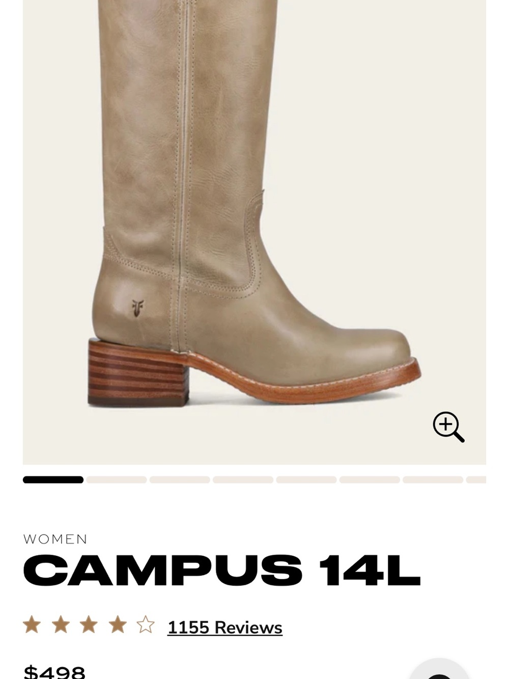Frye Campus 14L Boot in Eucalyptus - Picture 2 of 4